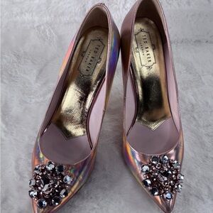 Ted Baker Pink Embellished Heels